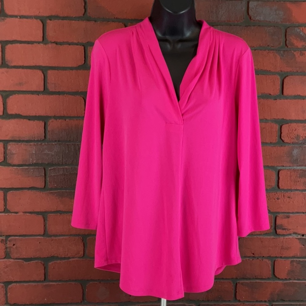 Charter Club Shirt Womans Medium‎ Hot Pink